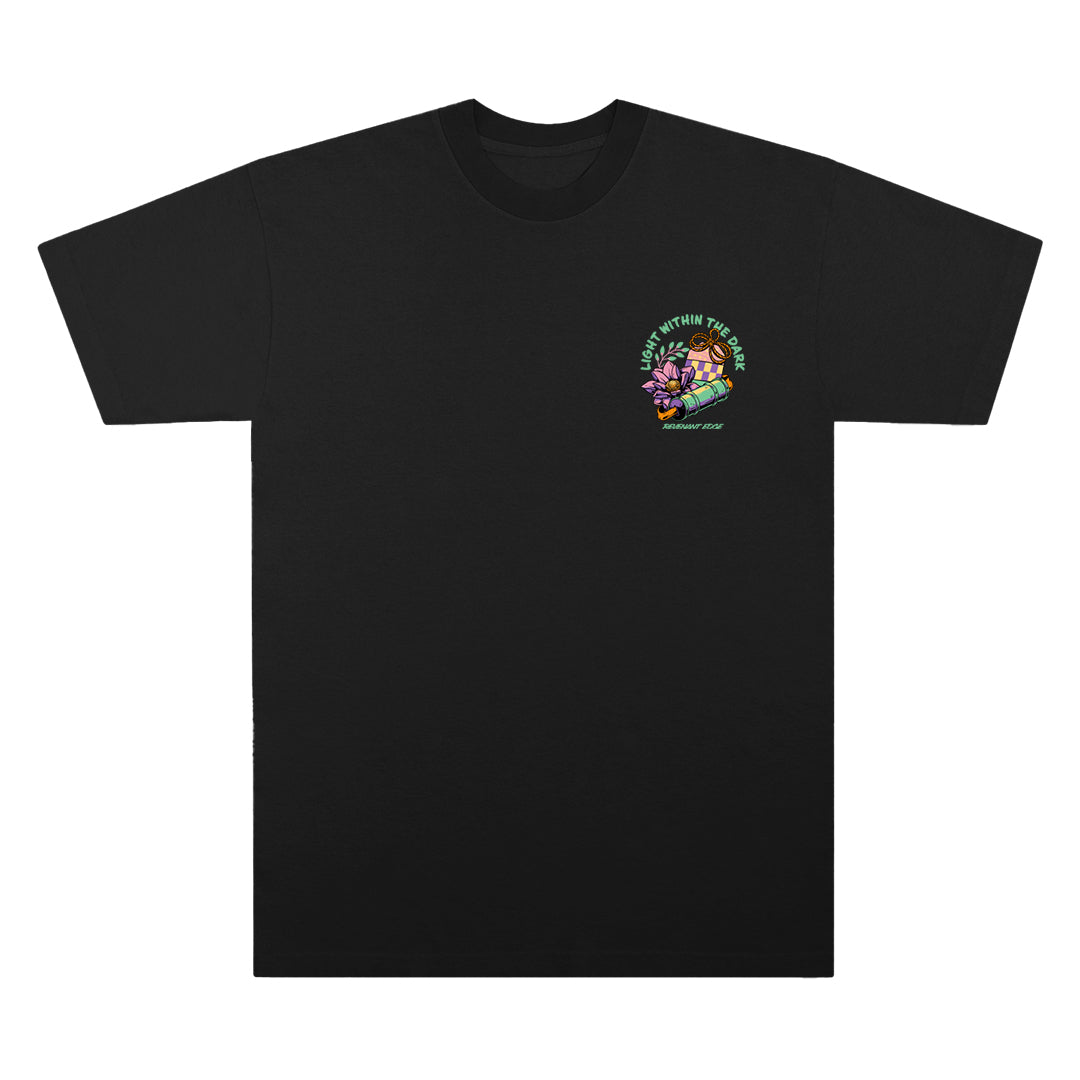 Light Within The Dark Tee Black Front